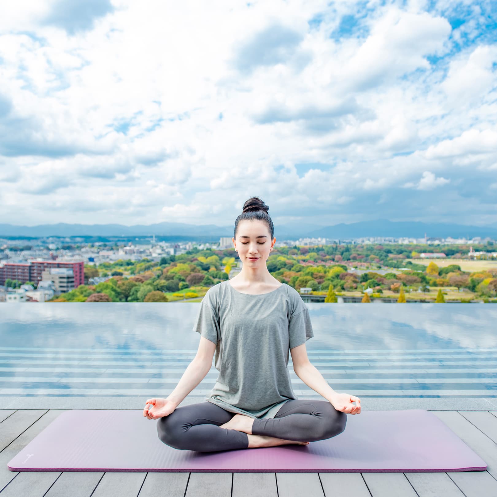 Early Morning Yoga Exercises and Meditation (Mindfulness)