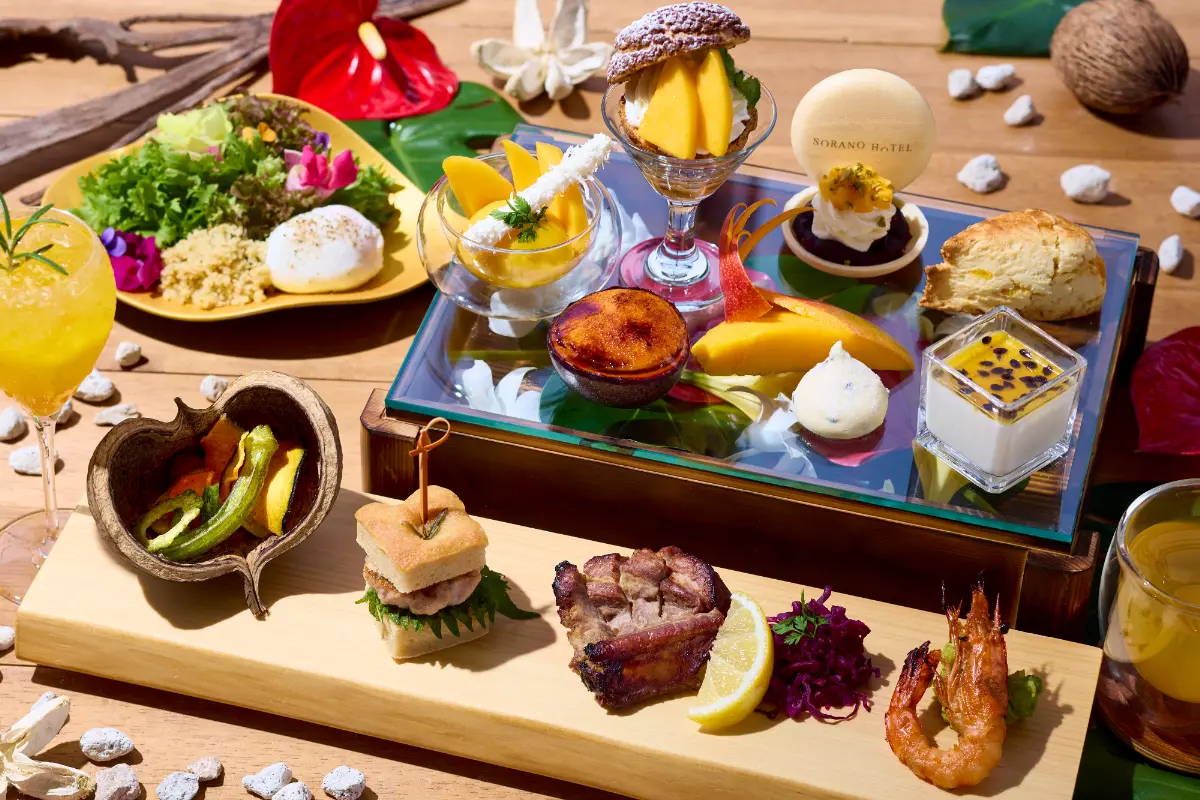 芒果の華茶会～和のアフタヌーンティー～｜SORANO HOTEL