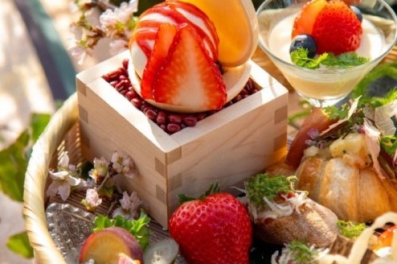 Strawberry Flower Basket SORANO-style Afternoon Tea 　Weekdays only from February 26 (Monday) to April 26 (Friday), 2024